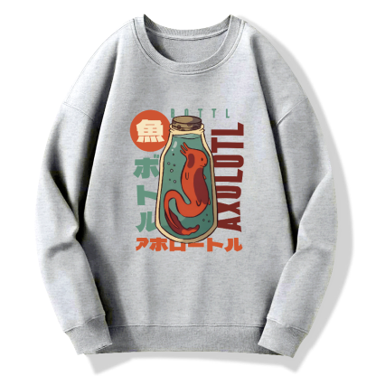 Mexican blunt mouthed salamander Cotton Pullover Sweatshirt