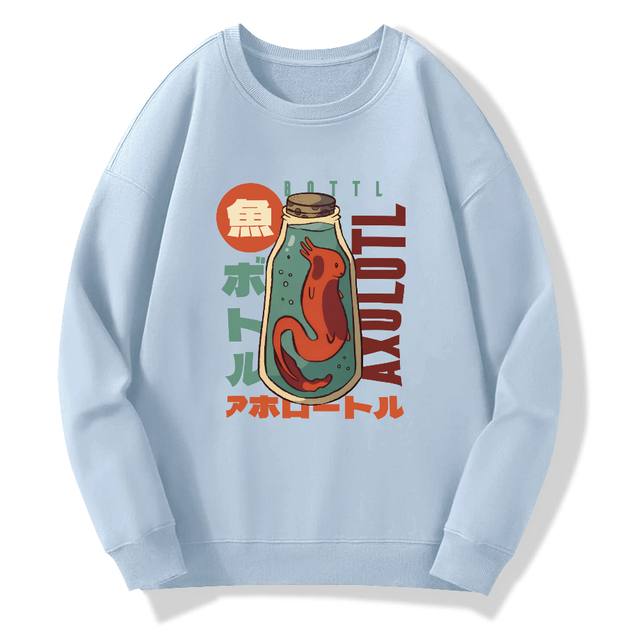 Mexican blunt mouthed salamander Cotton Pullover Sweatshirt