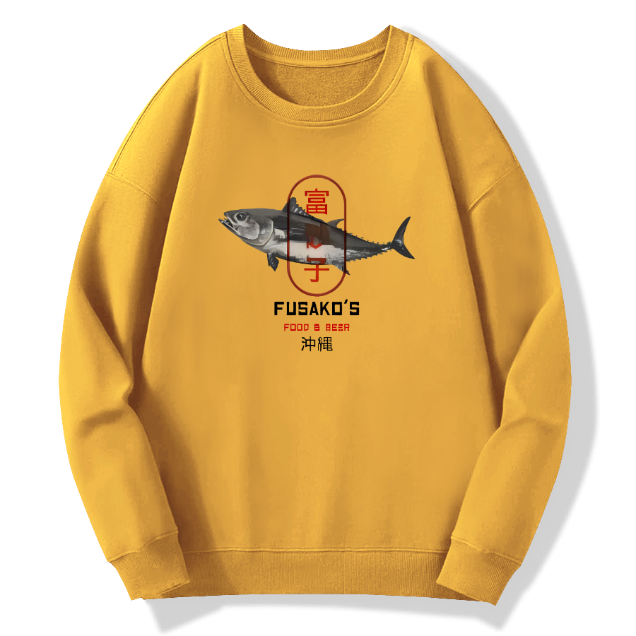 Okinawa Seafood from Japan Cotton Pullover Sweatshirt