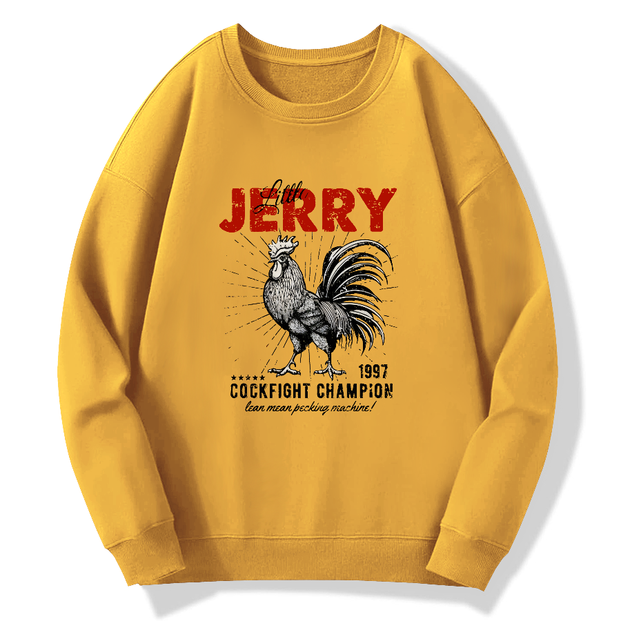 Jerry Retro Cotton Pullover Sweatshirt
