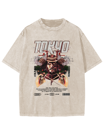 Tokyo Samurai Vintage Washed T-shirt