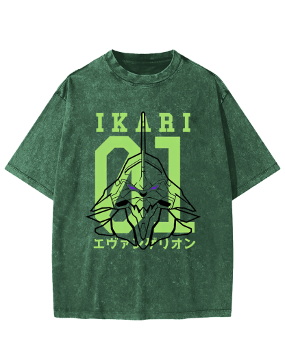 Neon Genesis Evangelion Vintage Washed T-shirt