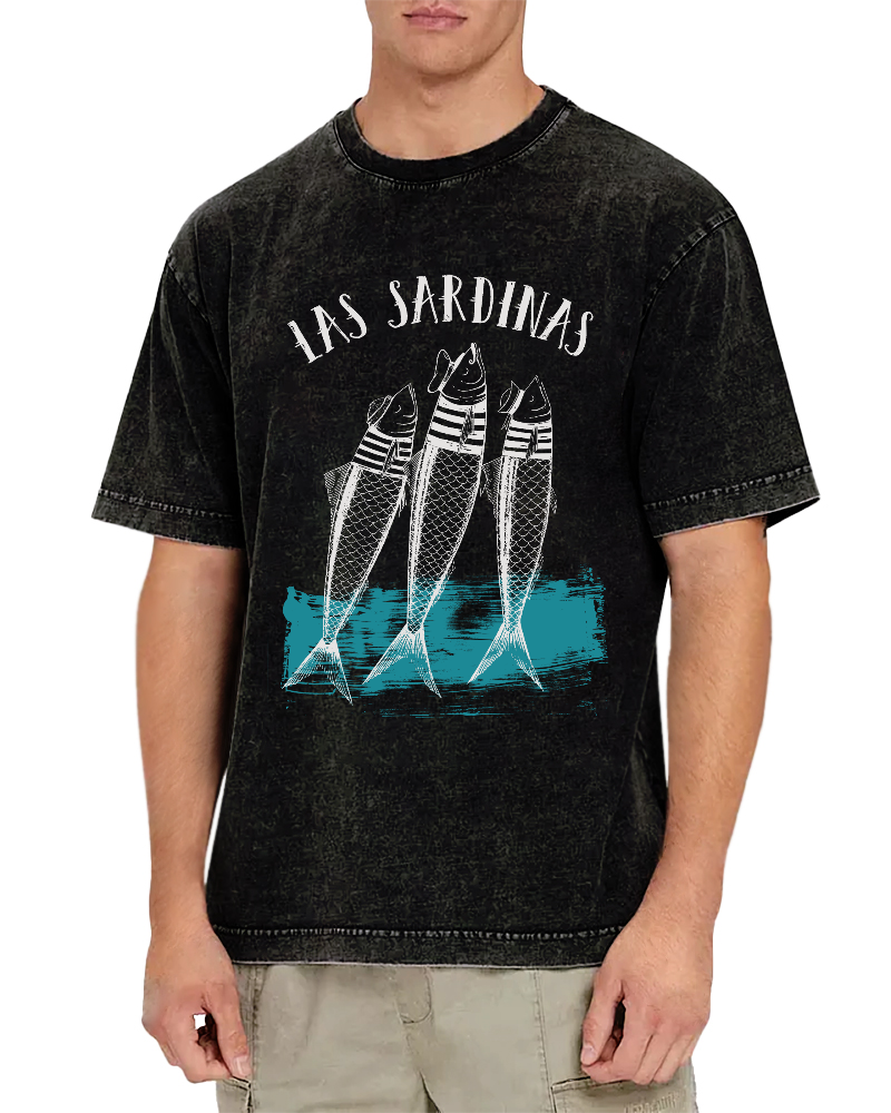 Las Sardinas Vintage Washed T-shirt
