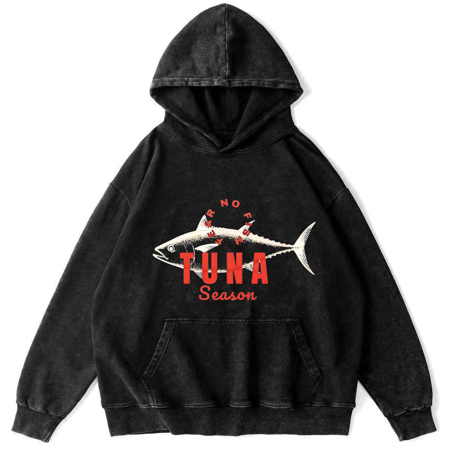 Tunas Vintage Washed Hoodie-Zazasy