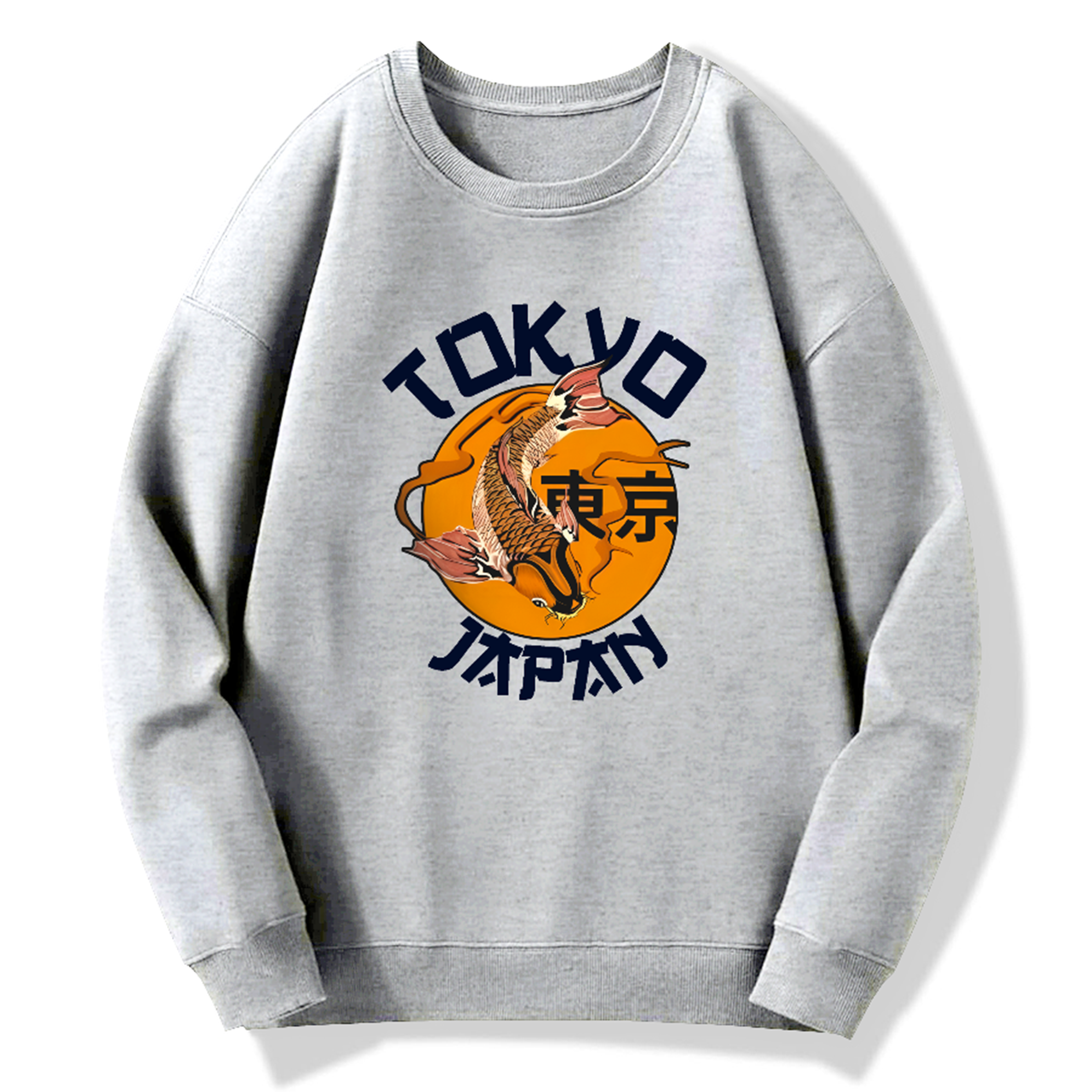 Japanese Tokyo Koi Cotton Pullover Sweatshirt