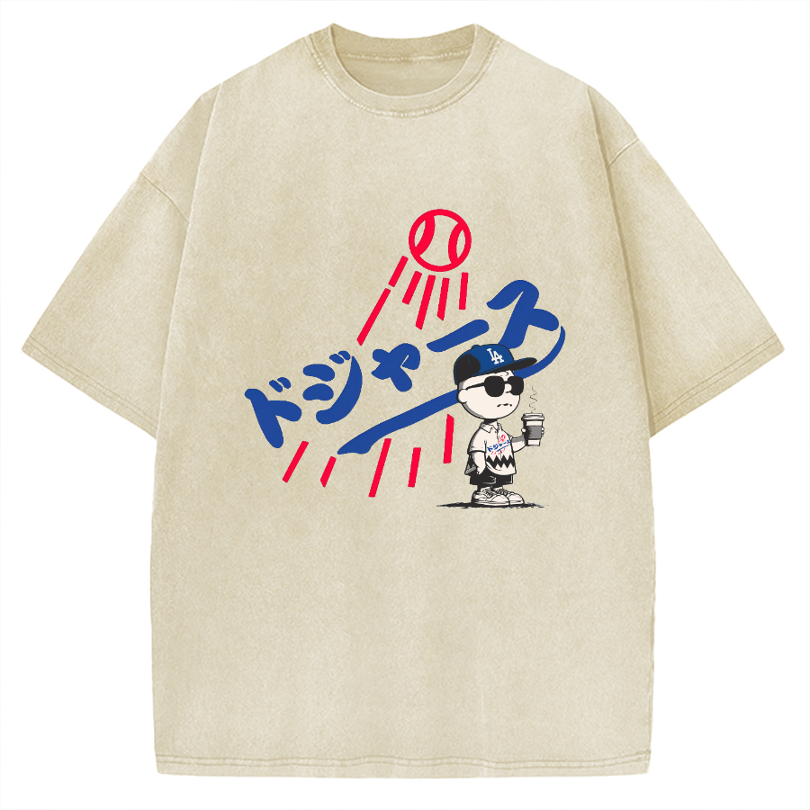 Baseball Boy Vintage Washed T-shirt