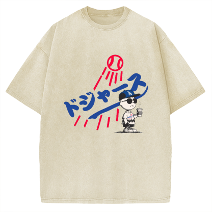 Baseball Boy Vintage Washed T-shirt