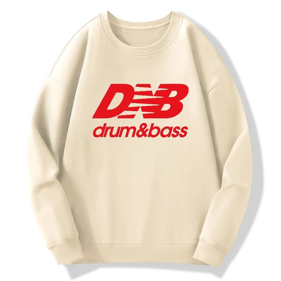 Drum And Bass Cotton Pullover Sweatshirt