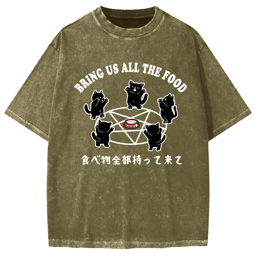 Bring All The Food Vintage Washed T-shirt