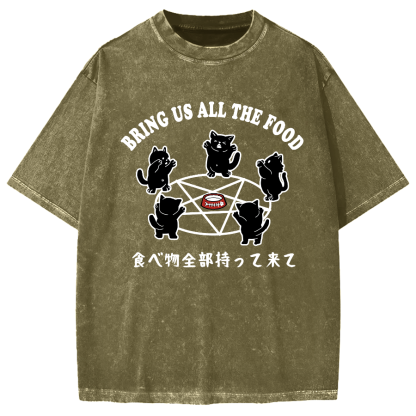 Bring All The Food Vintage Washed T-shirt