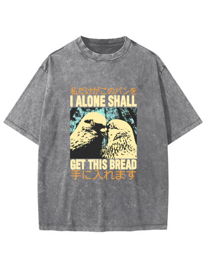 Vintage Dove Pattern Japanese Washed T-shirt-Zazasy