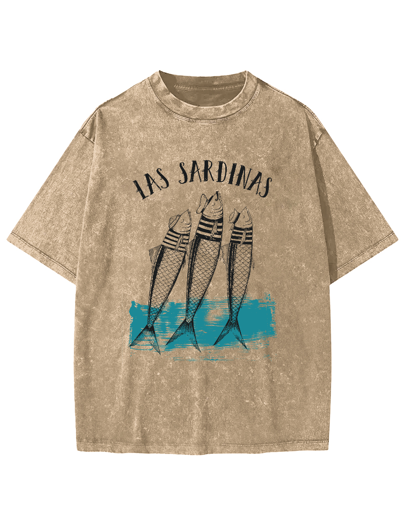 Las Sardinas Vintage Washed T-shirt