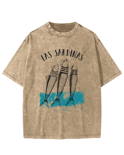 Las Sardinas Vintage Washed T-shirt