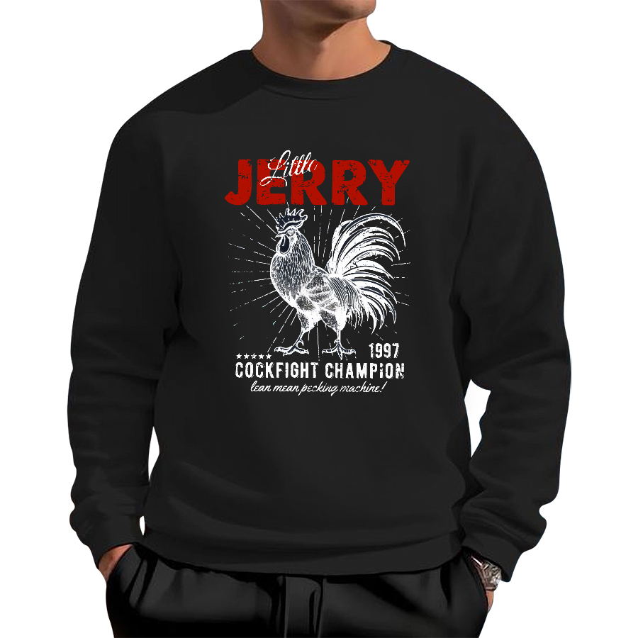 Jerry Retro Cotton Pullover Sweatshirt