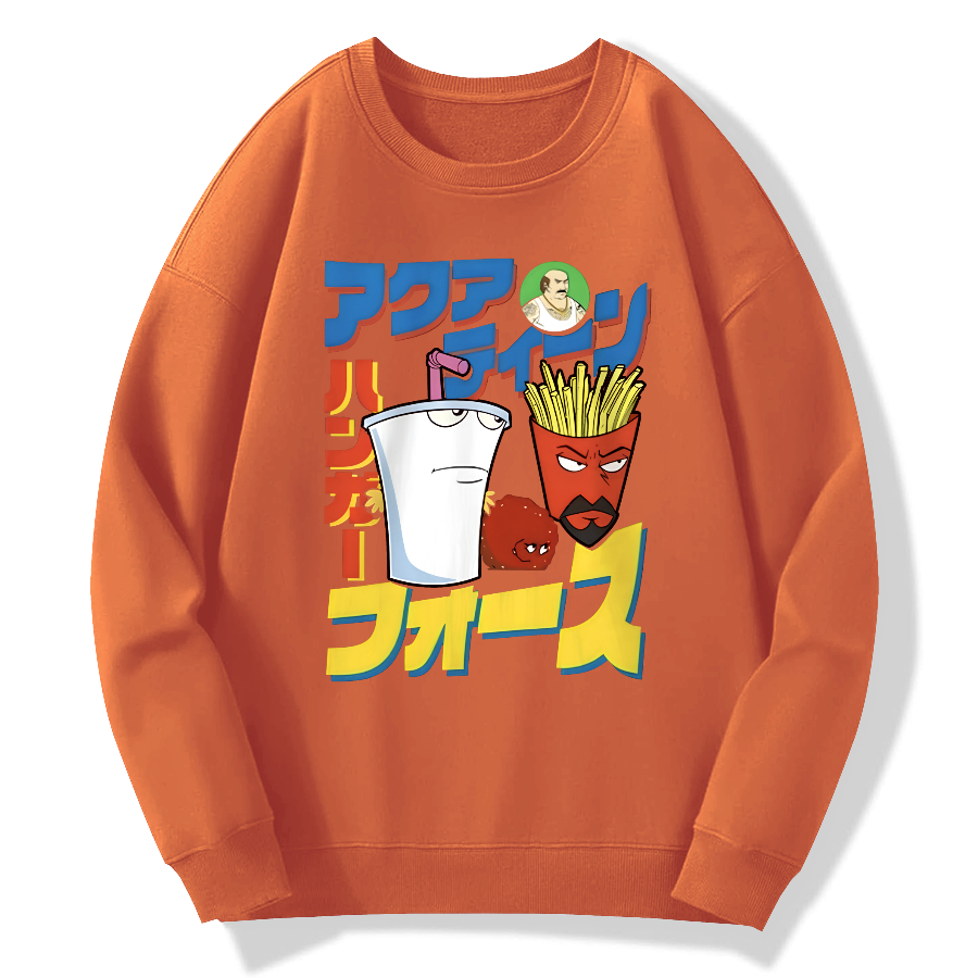 Retro Comics Cotton Pullover Sweatshirt