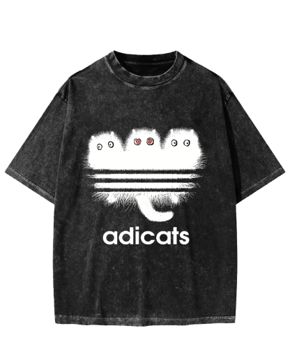 ADICATS Vintage Washed T-shirt