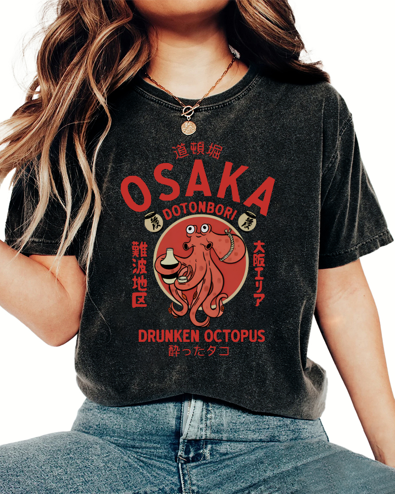 OSAKA Japan Vintage Washed T-shirt