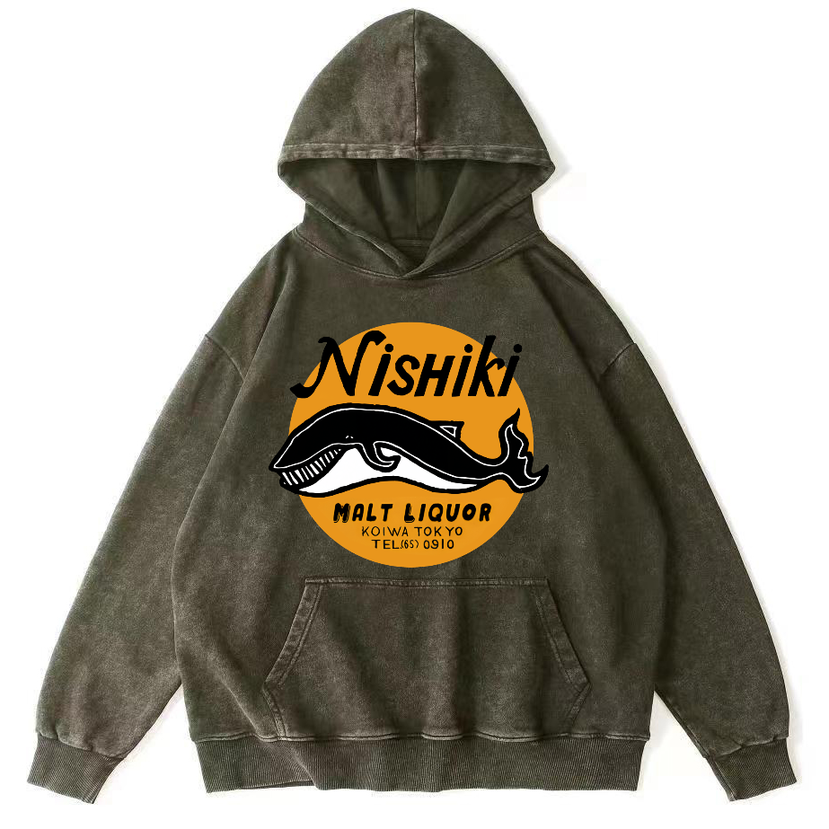 Ximu Whale Vintage Distressed Hoodie-Zazasy