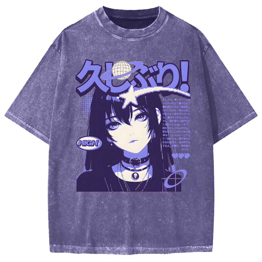 Japanese Manga Vintage Washed T-shirt