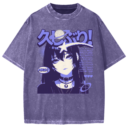 Japanese Manga Vintage Washed T-shirt