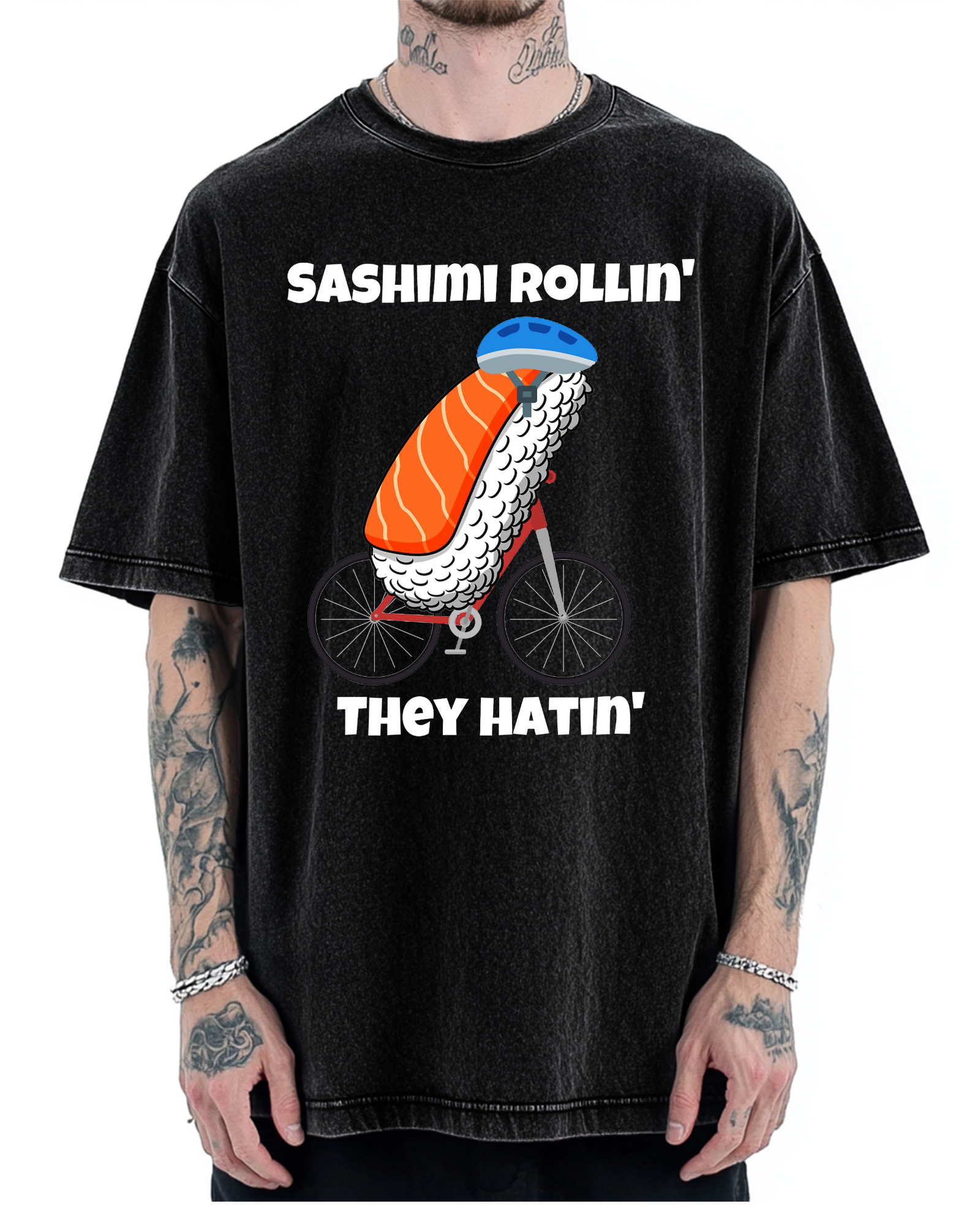 Sashimi Rollin' They Hatin' Vintage Washed T-shirt