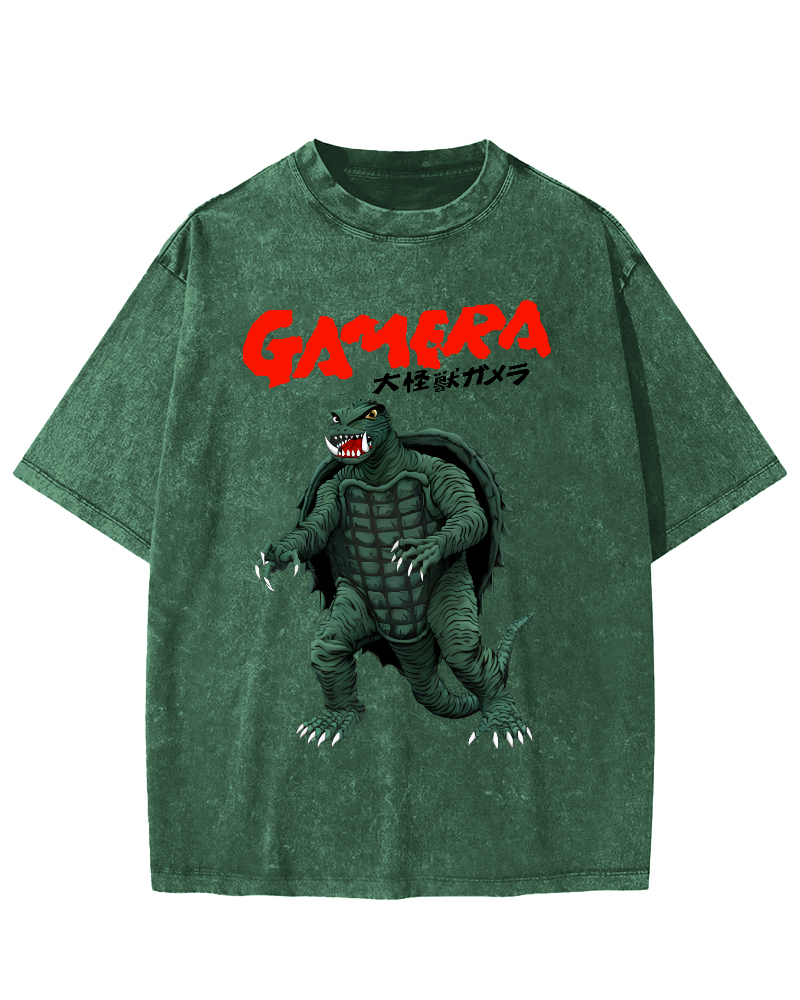 Big Monster Japanese Style Vintage Washed T-shirt