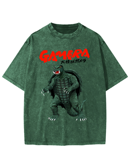 Big Monster Japanese Style Vintage Washed T-shirt