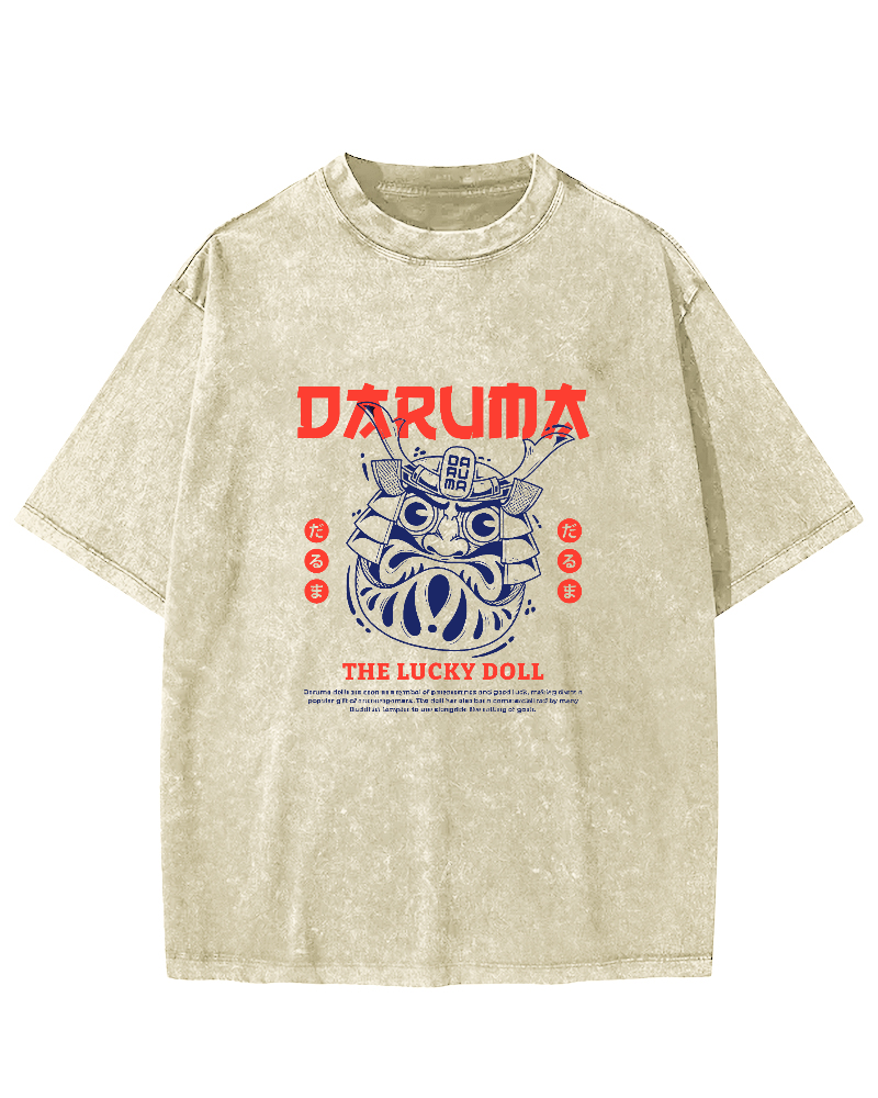 Japanese Retro Patterns Vintage Distressed T-shirt-Zazasy