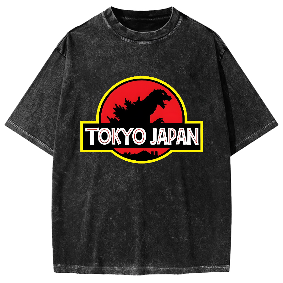 Tokyo Japan Monster Vintage Washed T-shirt – Zazasy Tokyo Japan Monster Vintage Washed T-shirt – Zazasy