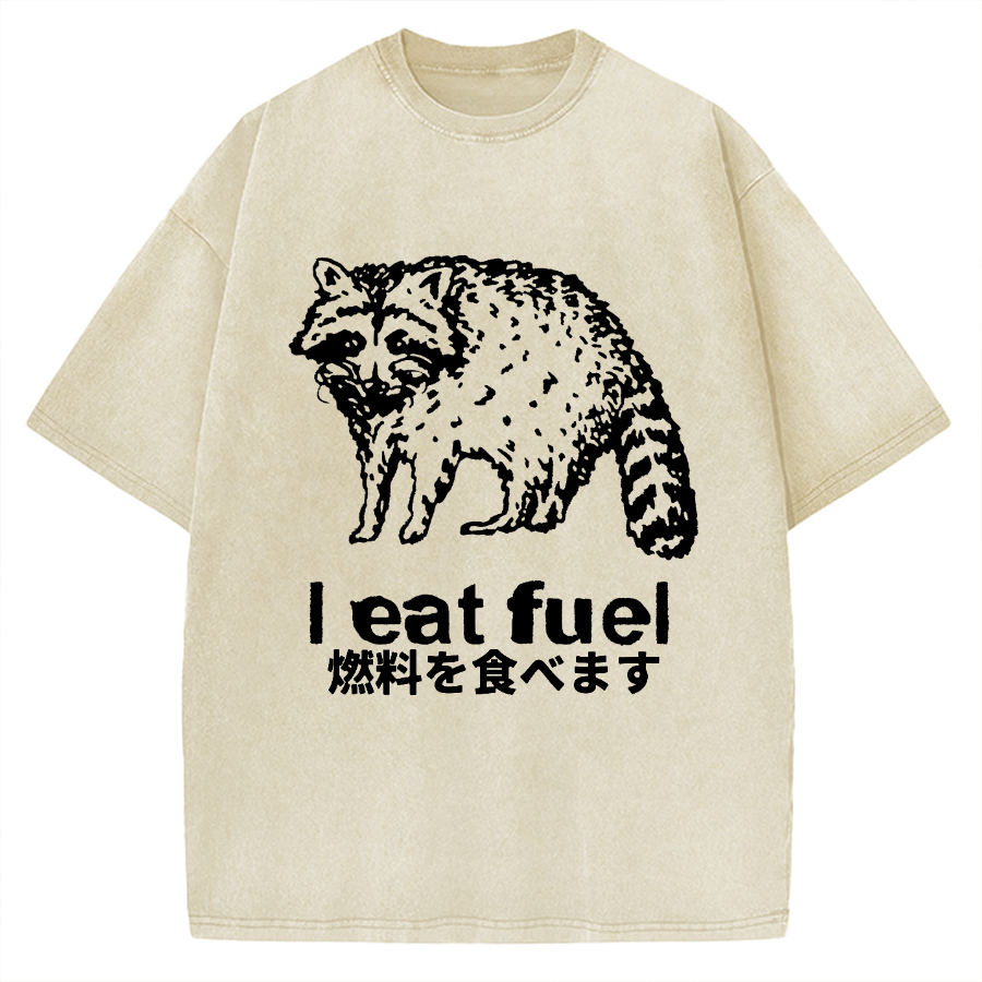 Eat Fuel Raccoon Vintage Washed T-shirt