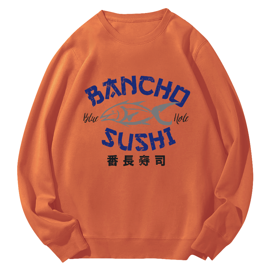 Sushi by Japanese Fan Chang Round Neck Sweatshirt-Zazasy