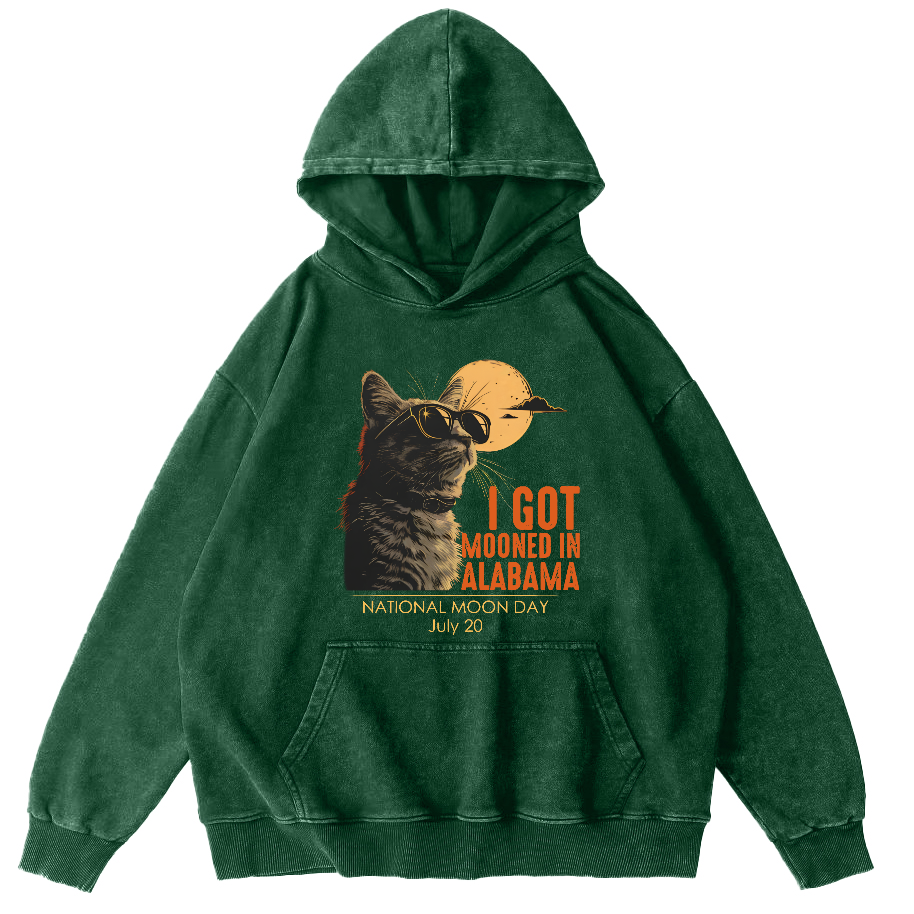 I Got Moonde In Alabama Vintage Washed Hoodie-Zazasy