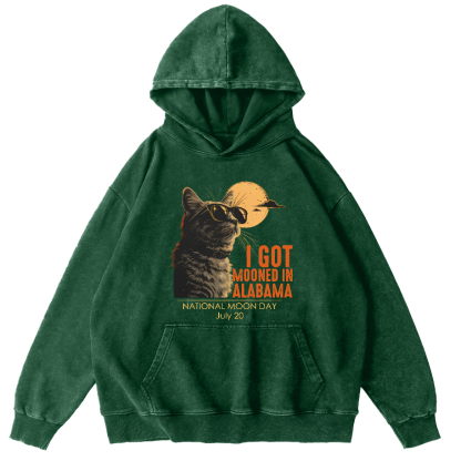 I Got Moonde In Alabama Vintage Washed Hoodie-Zazasy
