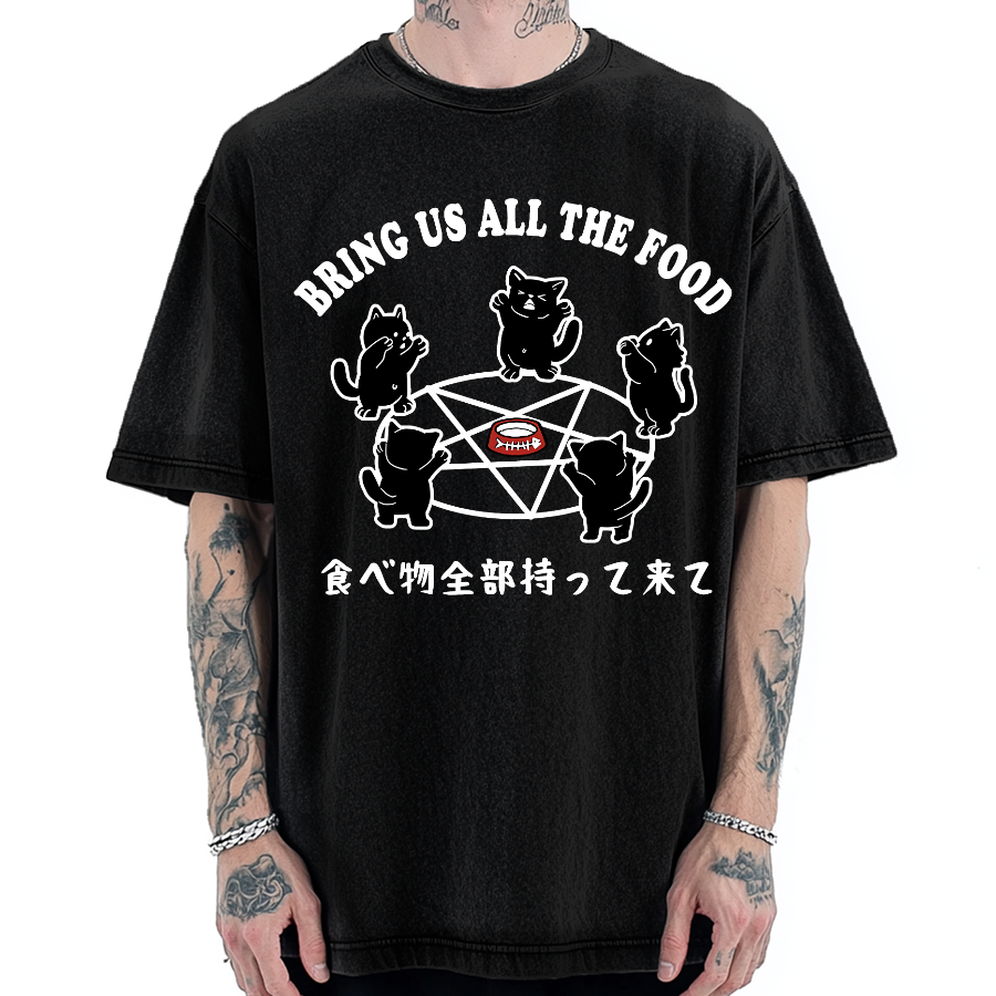 Bring All The Food Vintage Washed T-shirt