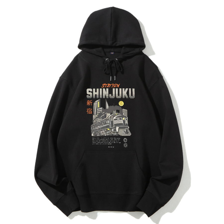 Shinjuku, Tokyo Cotton Hooded Sweatshirt