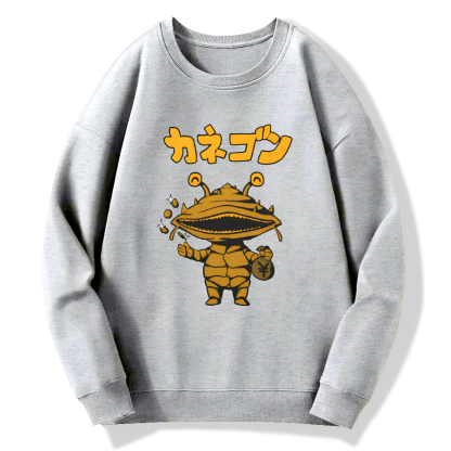Coin Monster Kanegon Cotton Pullover Sweatshirt