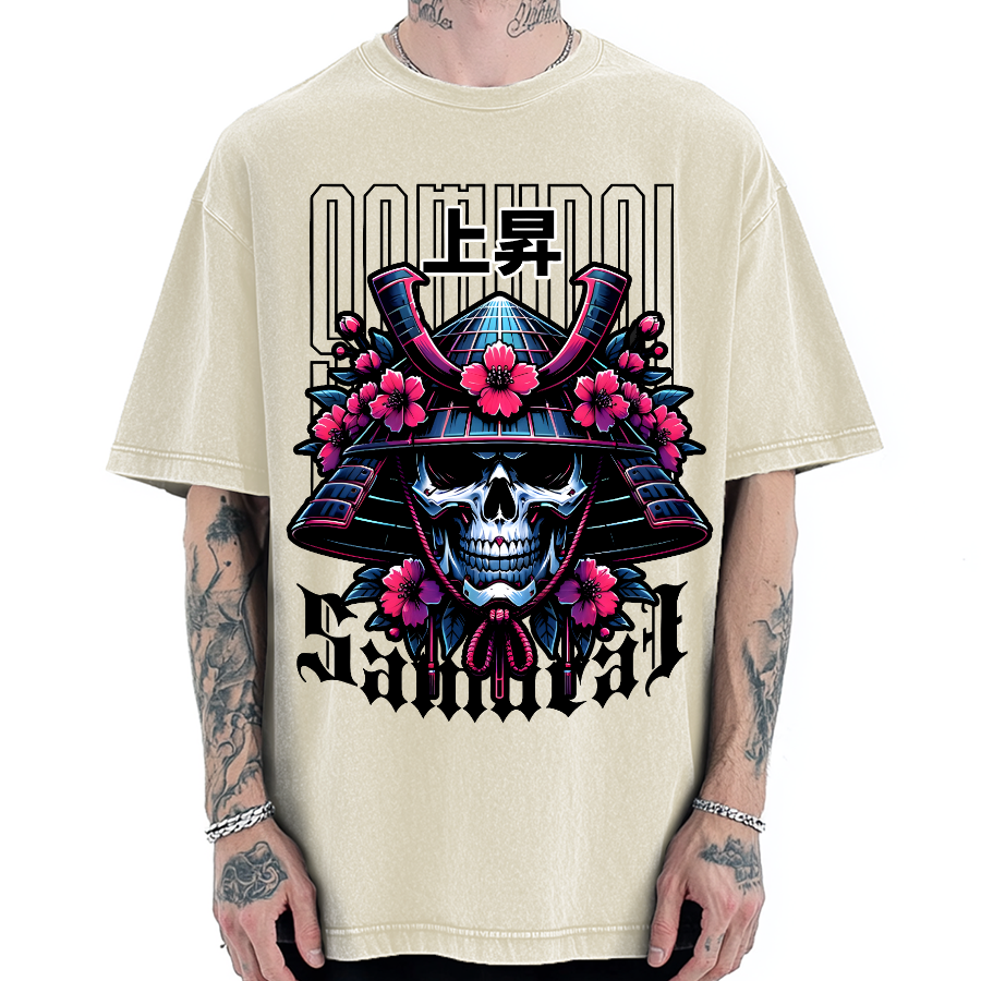 Cyberpunk Samurai Vintage Washed T-shirt