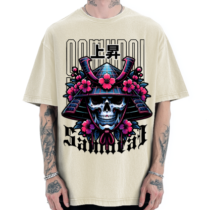 Cyberpunk Samurai Vintage Washed T-shirt