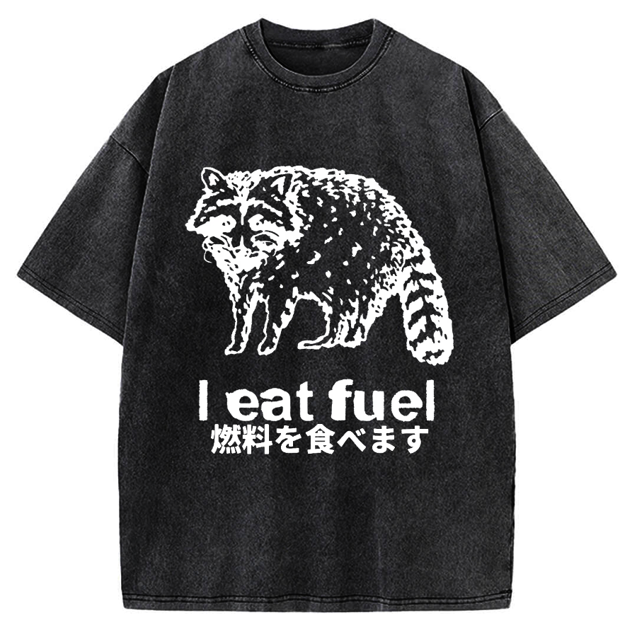 Eat Fuel Raccoon Vintage Washed T-shirt