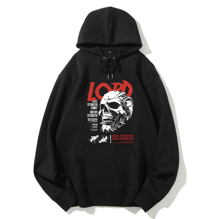 Japanese Street Style Skull Cotton Hoodie