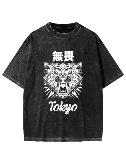 Tokyo Fearless Vintage Washed T-shirt-Zazasy
