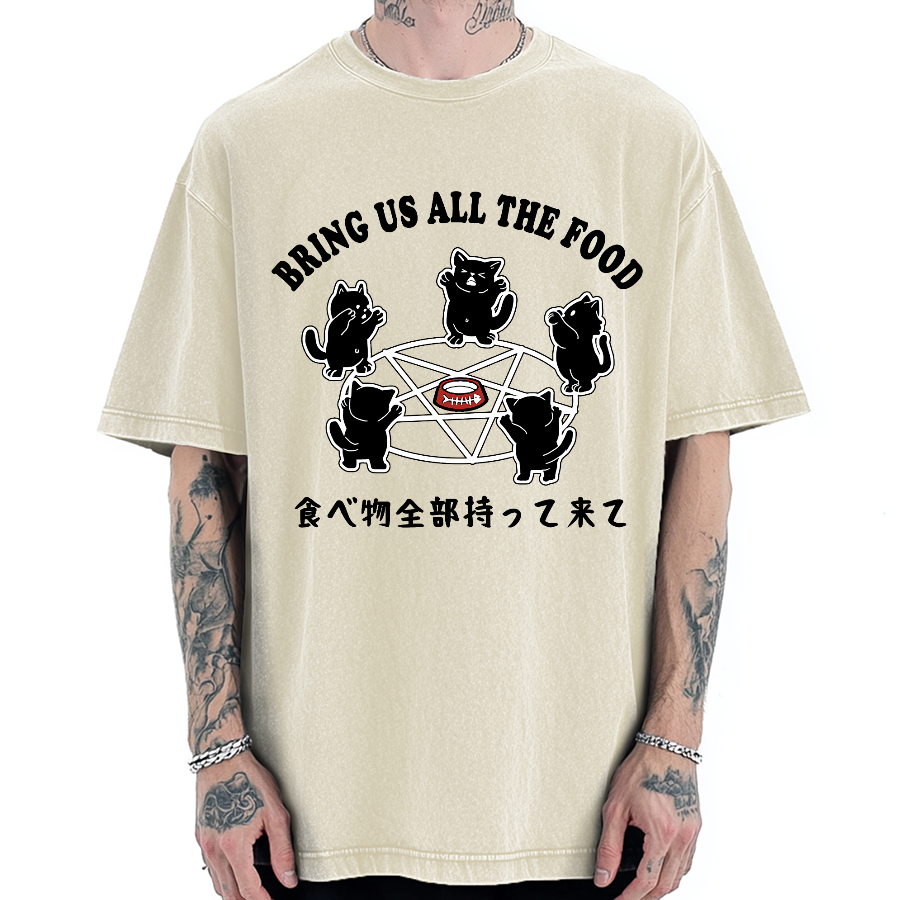 Bring All The Food Vintage Washed T-shirt
