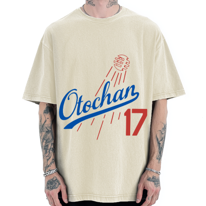 Otochan 17 Father's Japanese romanization Vintage Washed T-shirt