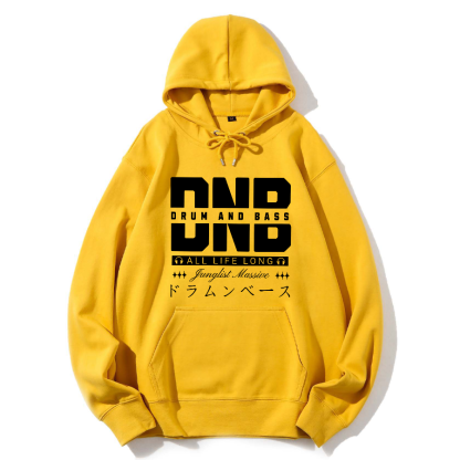 Drum And Bass Cotton Hoodie