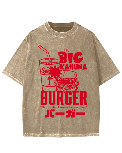Tasty Hawaiian Burger Vintage Washed T-shirt