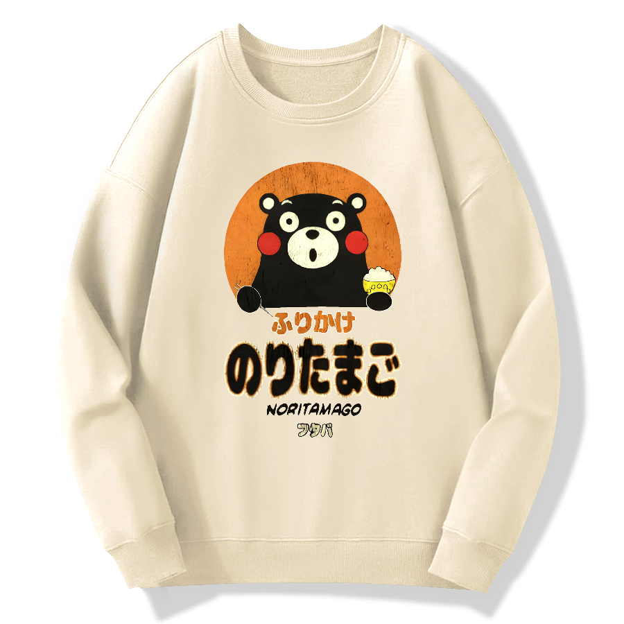 Kumamoto Bear Sprinkles Eggs Cotton Pullover Sweatshirt