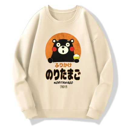 Kumamoto Bear Sprinkles Eggs Cotton Pullover Sweatshirt