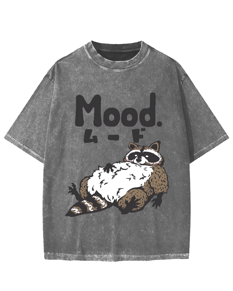 Mood Raccoon Vintage Washed T-shirt