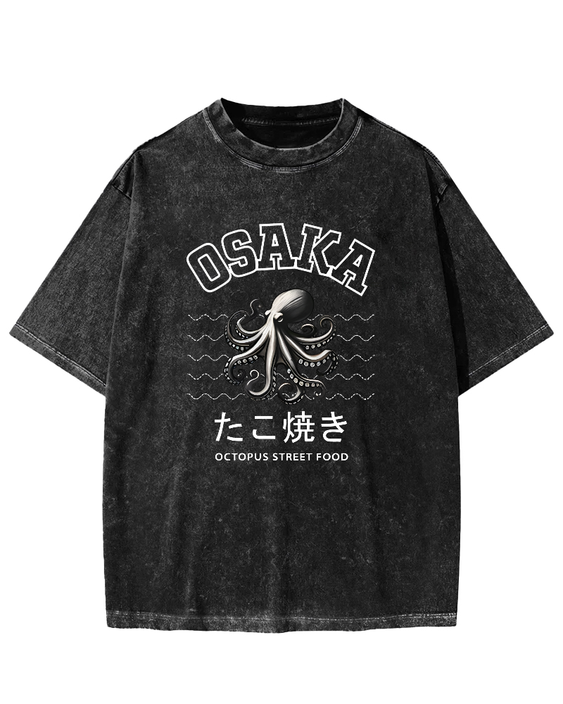 Osaka Octopus Vintage Washed T-shirt
