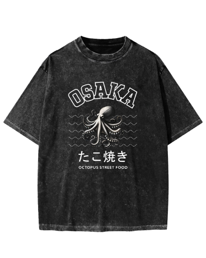 Osaka Octopus Vintage Washed T-shirt